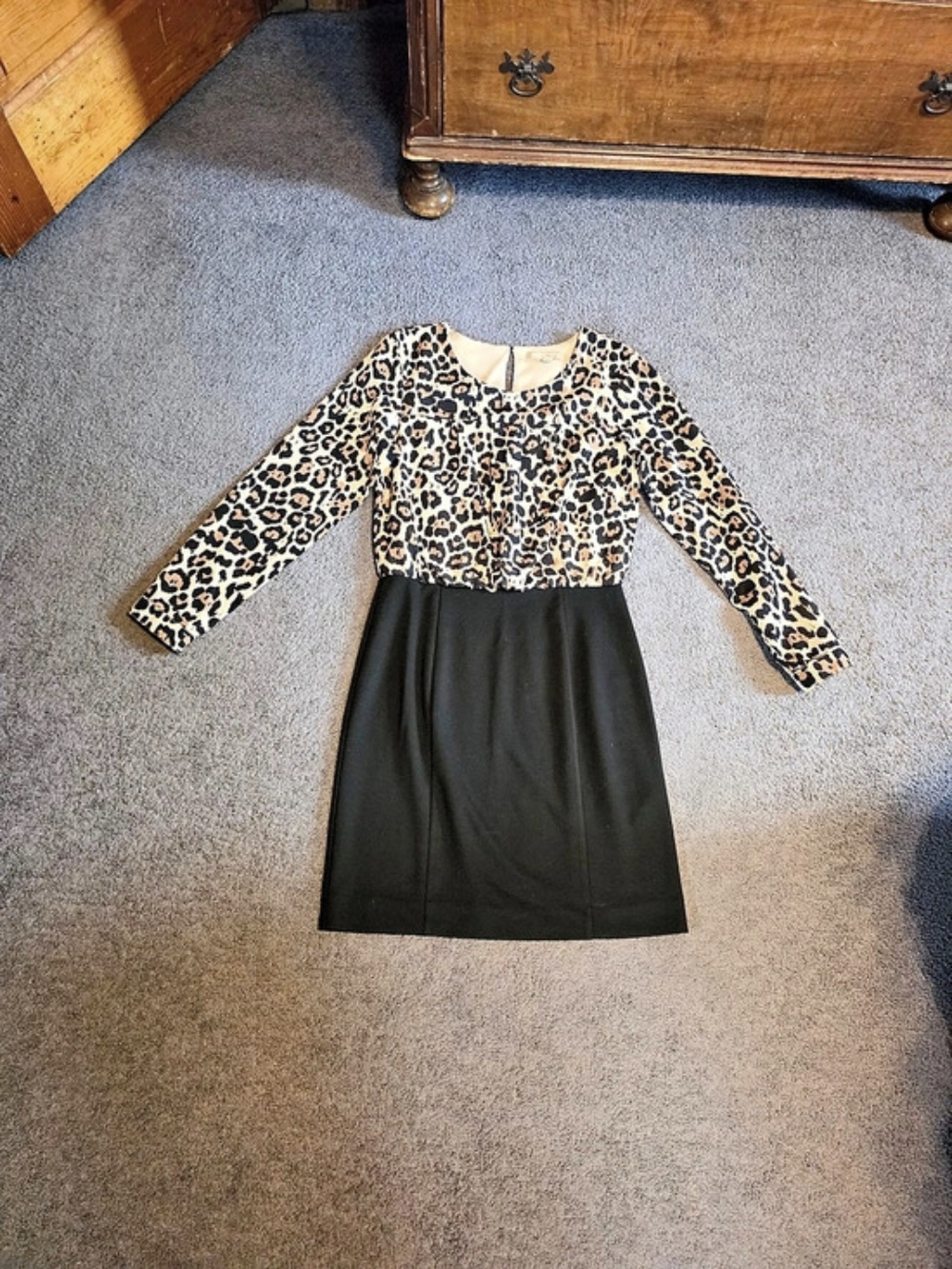 Banana Republic Leopard Print Mini Dress Size 4 Petite